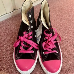 【新品】CONVERSE：ハイカットスニーカー/27.5cm/訳ありの画像