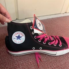 【新品】CONVERSE：ハイカットスニーカー/27.5cm/訳ありの画像