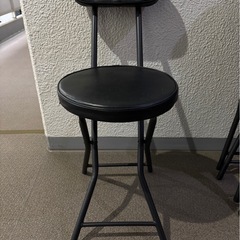 取引済み　折りたたみ椅子3点セットの画像