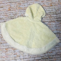 【美品】フード付き　前開き　ポンチョ　（70-90）　防寒　暴風　対策の画像