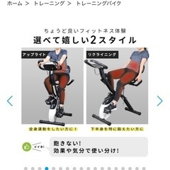 HAIGE フィットネスバイク　エアロバイクの画像