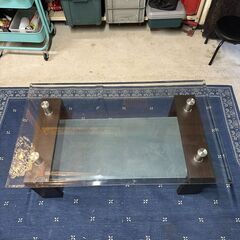 ☀️　中古　ガラステーブル　ローテーブル　センターテーブル　の画像