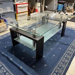 ☀️　中古　ガラステーブル　ローテーブル　センターテーブル　の画像