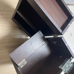 コスメワゴン メイクボックス 鏡付きの画像