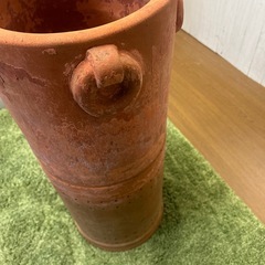 【リユース☆エコちょっぷ】ヴィンテージ調　テラコッタ　傘立て　プランターカバーの画像