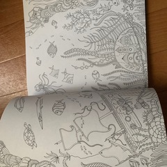 楽しいぬり絵、海の楽園の画像