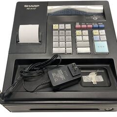 ☆SHARP 電子レジスター 8部門 XE-A147 3紙幣 6硬貨 店舗用品 電子レジスタ レジ 業務用☆ の画像