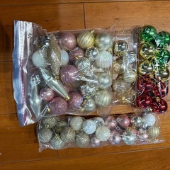 室内クリスマスツリーセットの画像