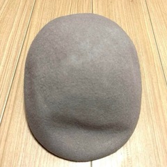 ジーナシス　ハンチング　グレー　灰色　ウール　毛　暖かい　レディースの画像