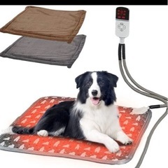 ペット用ホットカーペット カバー2枚付き ペットヒーター 犬 猫 9段階温度調節 タイマー機能の画像
