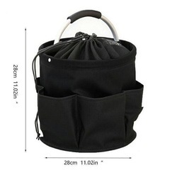 【美品】アウトドアバック エコバック 折りたたみ バスケット 20L BBQ ブラックの画像