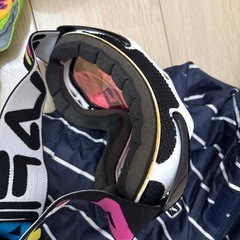 キッズスノーボード、スキーウェア150+ヘルメット、ゴーグルの画像