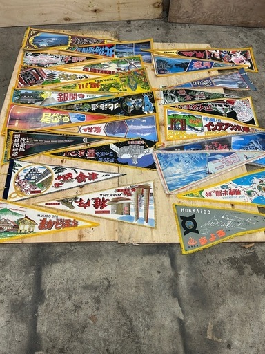日本観光地 ヴィンテージペナント コレクション　タペストリー
