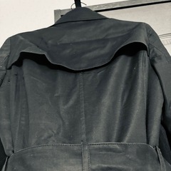 レディーストレンチコート黒の画像
