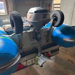 2馬力ゴムボート＆軽トレーラーセットの画像