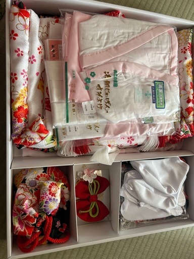 残り3日締め切りします❣️ 最終値下げ❣️七五三 着物 3歳フルセット 女の子 長襦袢 帯 髪飾り 草履 バッグ