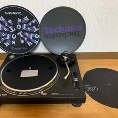 TECHNICS テクニクス SL-1200MK3 2台 ターンテーブル レコードプレーヤー audio-technica DJミキサー オーディオテクニカの画像
