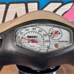 ★即乗りOK！　スズキ　レッツ　セル1発　実働車　バッテリー・オイル新品　4スト　FI車　原付　バイク　京都　　　の画像