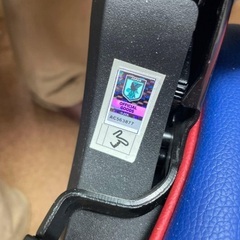 JFA限定　ゲーミングチェア　フットレスト付　サッカー　ゲームチェア　椅子の画像