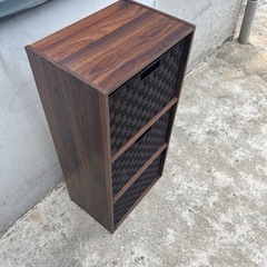 カラーボックス　収納付きの画像