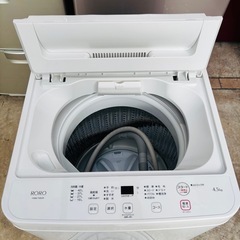 直接引き取り2,000円引き⭐︎大阪府下又は近郊は配送設置込み🉑 YAMADA 4.5kg 全自動洗濯機 YWM-T45LW 2023年製/YMJ104-43の画像
