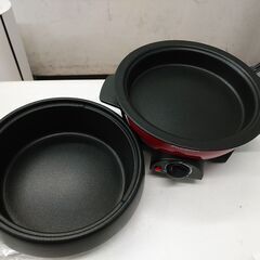 品質保証☆配達有り！1650円(税込）電気グリル鍋 2way 鍋 ホットプレートの画像