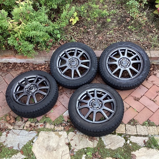 軽自動車用　14インチ　アルミ　スタットレス付き　4本セット❗️美品❗️