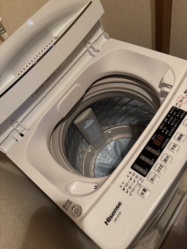 Hisense 洗濯機 ホワイト 5.5kg