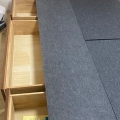 セミダブルベッドフレーム(収納付き)0円。差し上げます。の画像