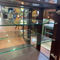 【愛品館 市原店】モリタインテリア｜ダウンライト付キュリオケースの画像