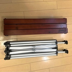 コールマン ウッドロール 2ステージテーブル/110 美品 Colemanの画像