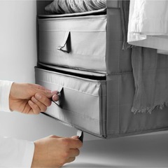 IKEA SKUBB スクッブ ハンギング収納 6段＋仕切りボックスセットの画像