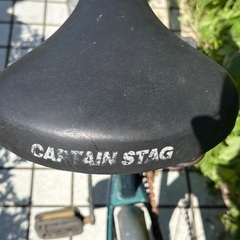 折りたたみ自転車　訳アリCAPTAIN STAG緑グリーンの画像