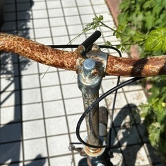 折りたたみ自転車　訳アリCAPTAIN STAG緑グリーンの画像
