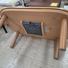 J8641 【リユースのサカイ柏店】 MUJI 無印良品 楕円コタツ MK-1208V/N/12 フラットヒーター／ナチュラル クリーニング済み　参考価格18,900円の画像