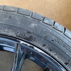 245/45R19タイヤホイールセット4本  の画像