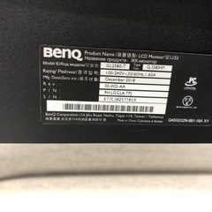 【ドリーム川西店御来店限定】☆ジモティー見たよ♪割引☆ BenQ 24.5インチモニター　GL2580-T  2018年製 動作確認／クリーニング済み 【99560000033197】の画像