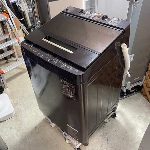 TOSHIBA 10.0kg簡易乾燥付洗濯機 ZABOON AW-10SD8 2019年製 中古