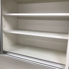 【ジャングルジャングル広陵店】家具　松田家具　キッチンボード　ブラウン✕ホワイト　【ジモティー特別価格！！】の画像