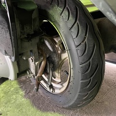 【New】実働 BT新品 フロントタイヤ新品 ホンダ AF67 トゥデイ 4スト インジェクションバイク 原付 スクーターの画像