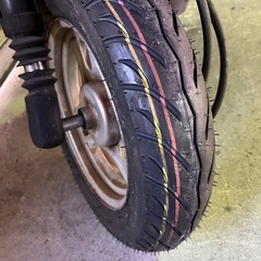 【New】実働 BT新品 フロントタイヤ新品 ホンダ AF67 トゥデイ 4スト インジェクションバイク 原付 スクーターの画像
