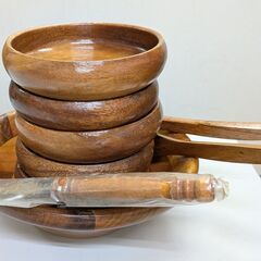 木製食器　セットの画像