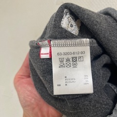 100 ミキハウス ベロアパンツ  グレーの画像