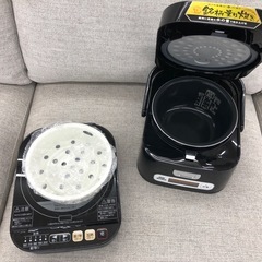 【ドリーム川西店御来店限定】☆ジモティー見たよ♪割引☆ アイリス　IH炊飯ジャー RC-IA30 -B 2017年製 動作確認／クリーニング済み 【99560000033168】の画像