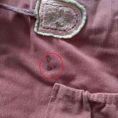 ④ピンクフード付上着　冬服子供服 　USEDの画像
