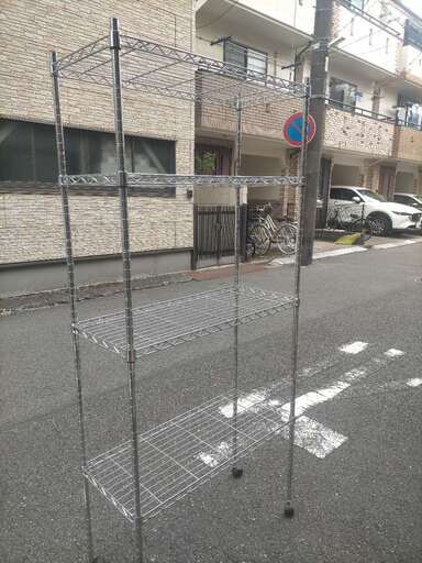メタルラック 4段 スチールラック 幅80 本体 キッチン 頑丈 収納棚 収納用品