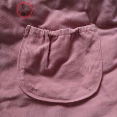 ④ピンクフード付上着　冬服子供服 　USEDの画像