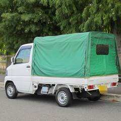 車検２年付き　軽トラ　幌車　ミニキャブトラック　軽トラック　ホロ付き　５万キロ　５ＭＴの画像