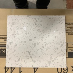 ナイログラナイト高級タイル真物29枚+短冊34枚白×グレーマレーシア製超重量の画像