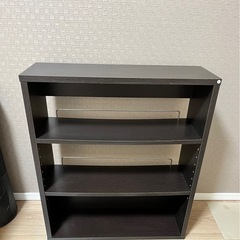 本棚　ブラウン の画像